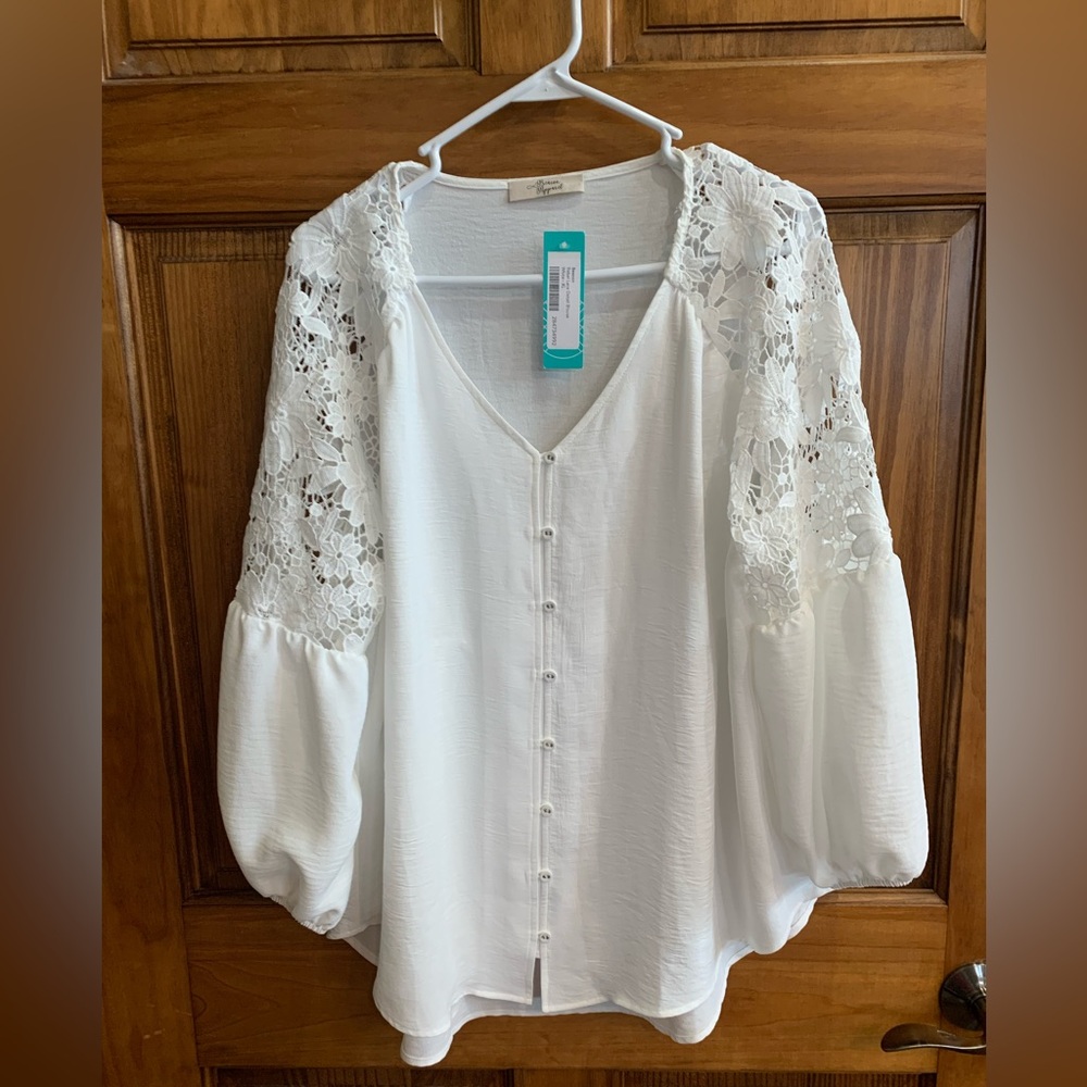Blouse with Lace Detail
